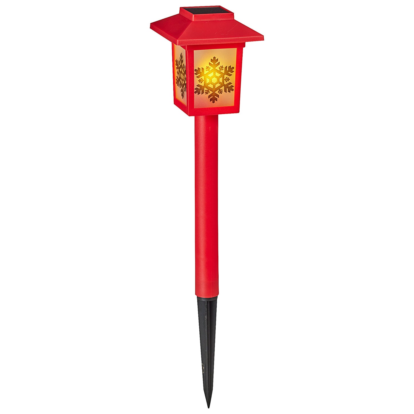 Solar Garden Stake Red Lantern Assorted