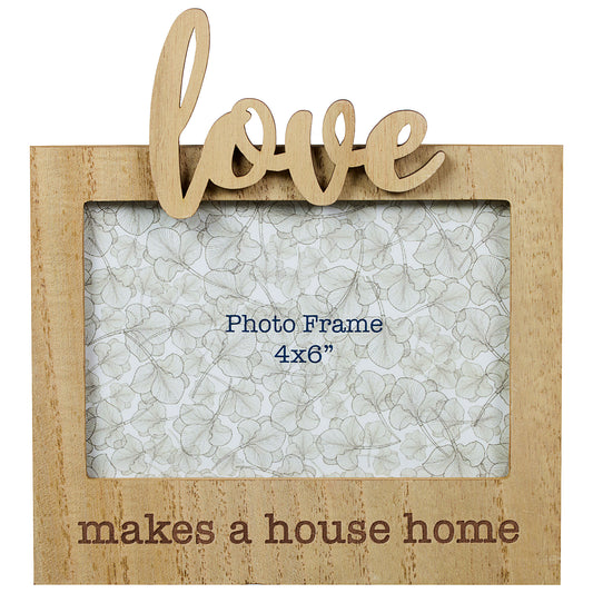Love Makes Décor Wooden Frame 4x6"