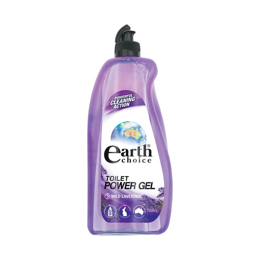Earth Choice Power Gel Toilet Cleaner Wild Lavender 750mL