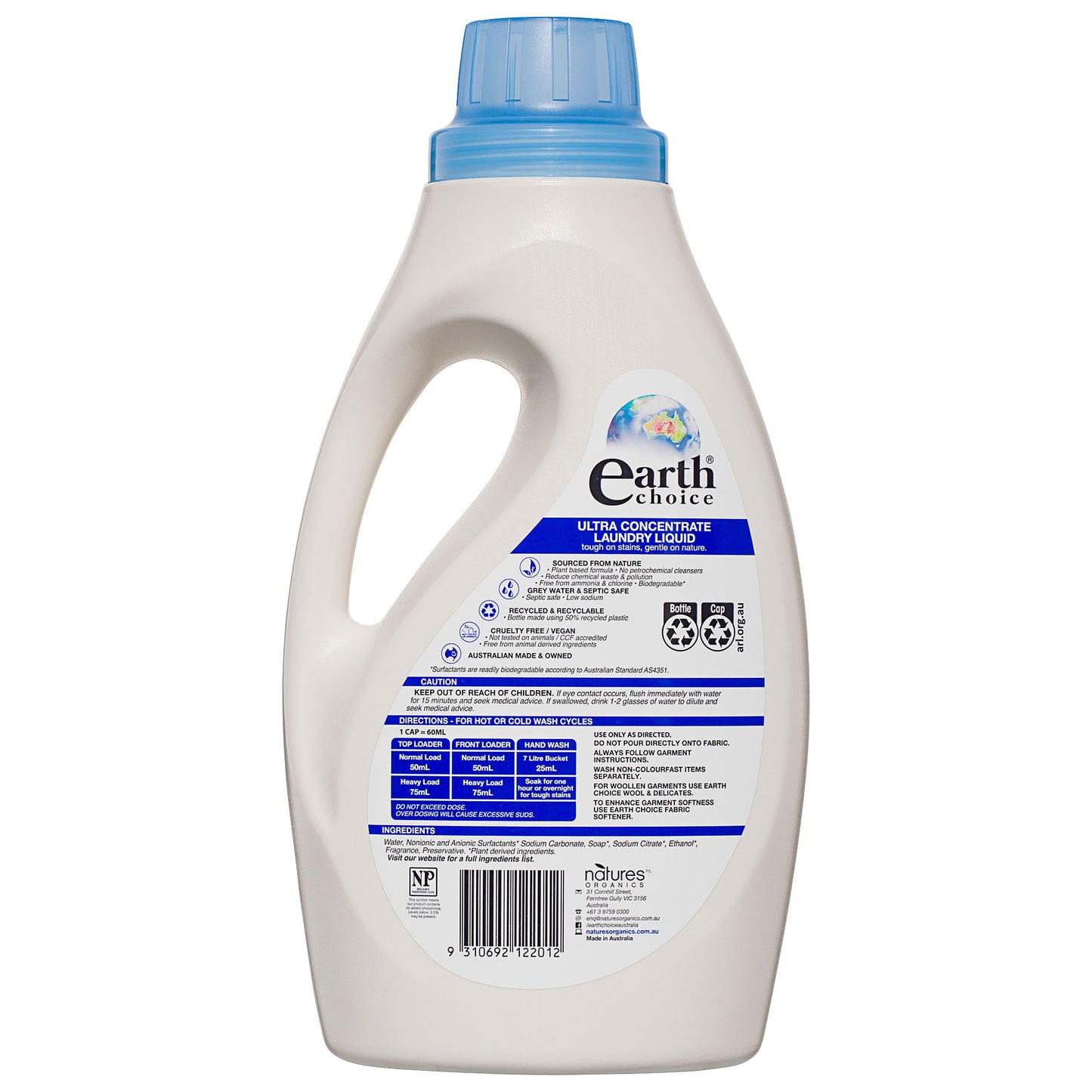 Earth Choice Laundry Liquid Ultra 1L