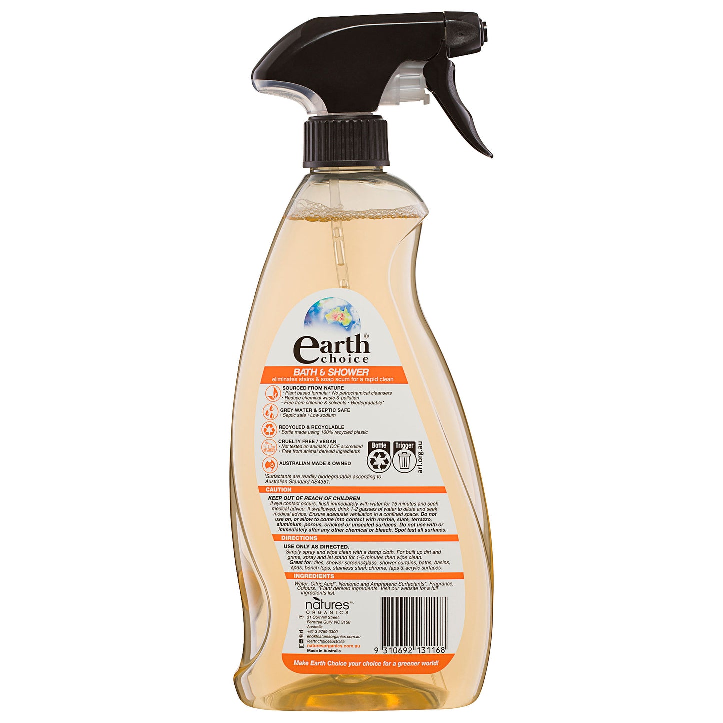 Earth Choice Bath & Shower Rapid Clean 600mL