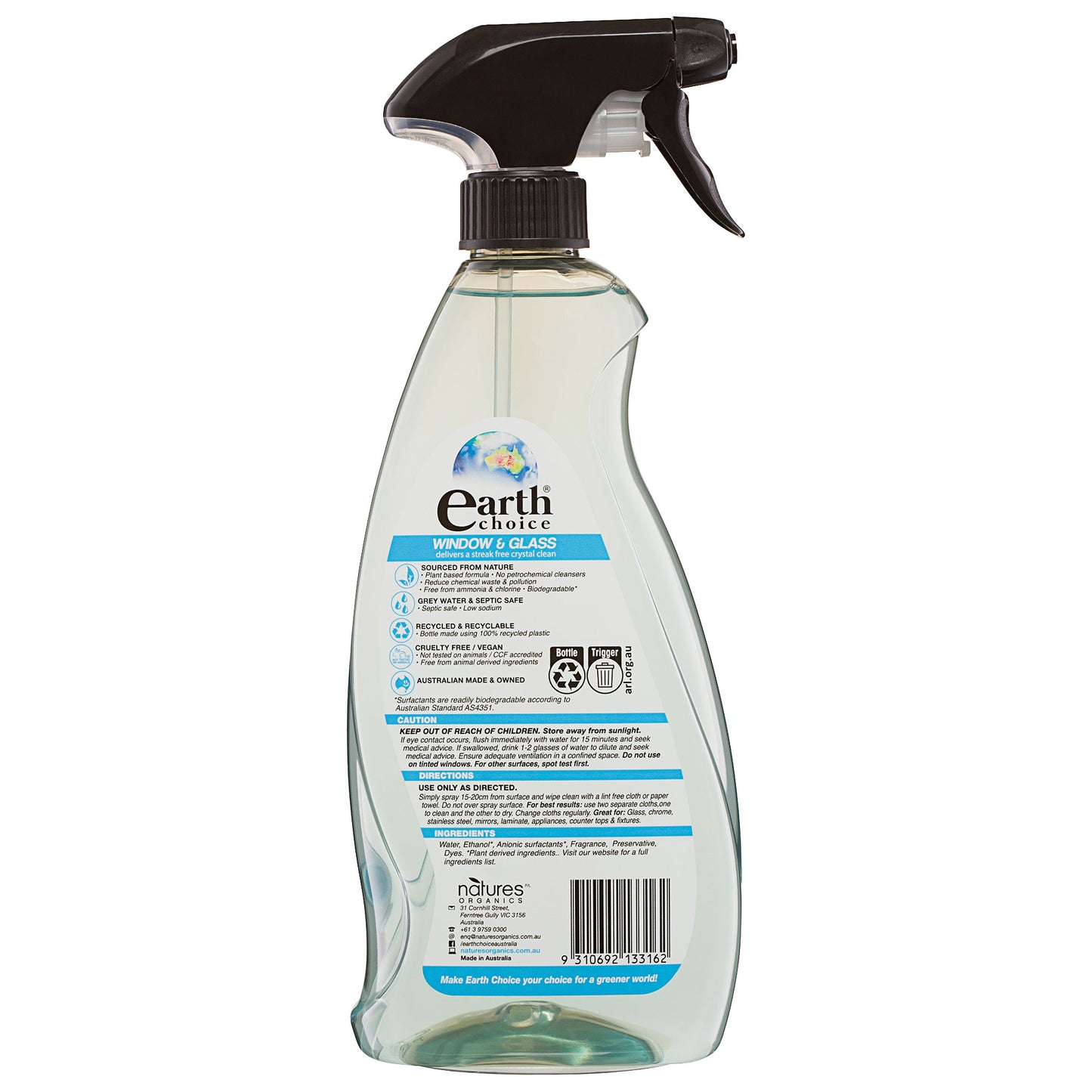 Earth Choice Window Cleaner 600mL