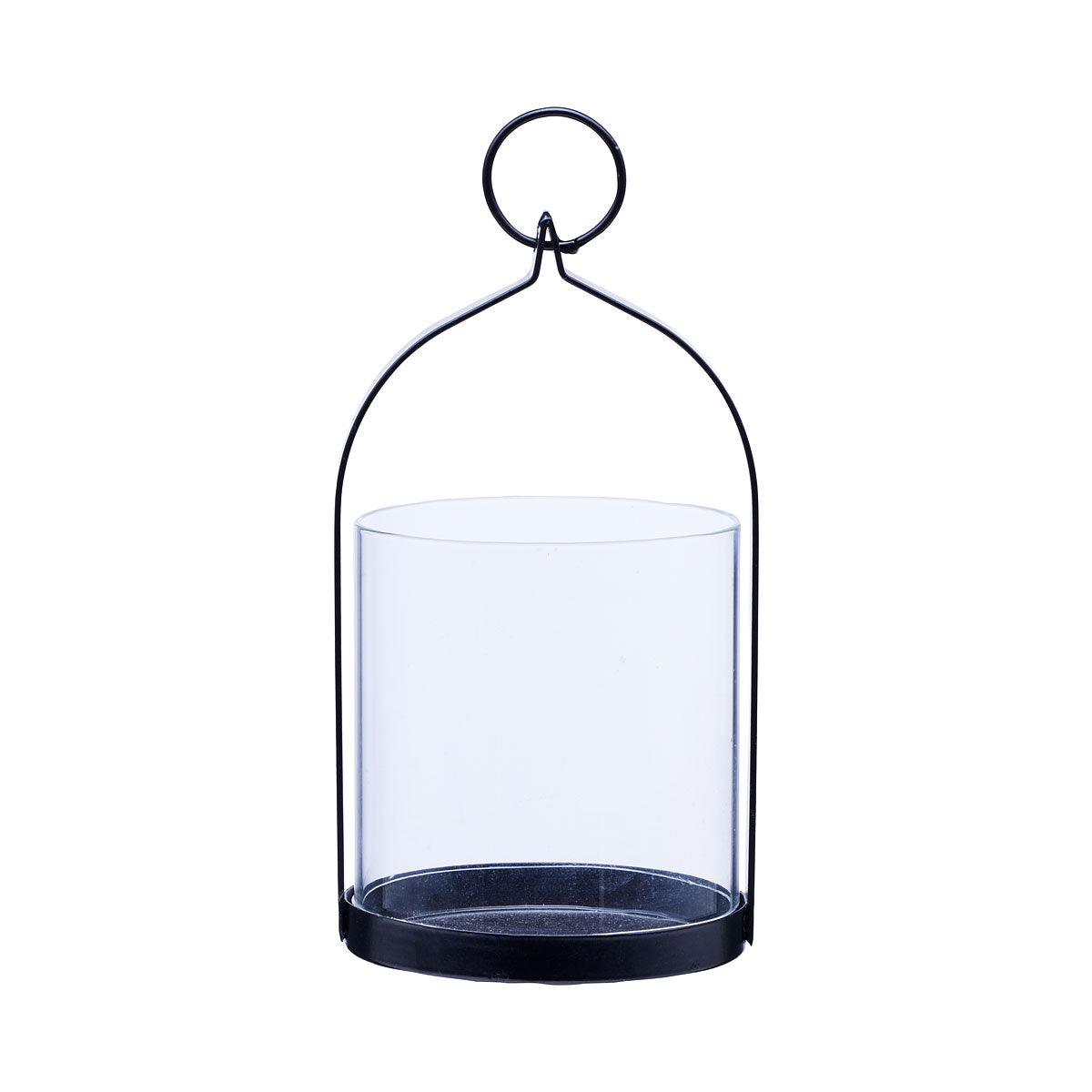 Glass Metal Hurricane 15cm