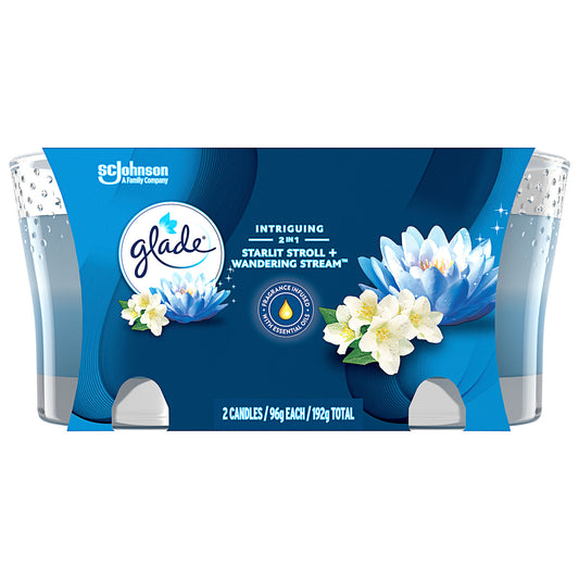 Glade 2-In-1 Candle Starlit Stroll 96g x2