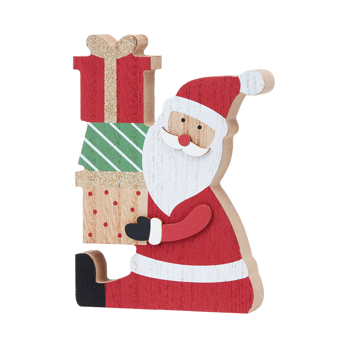 Santa With Presents Figurine Assorted
