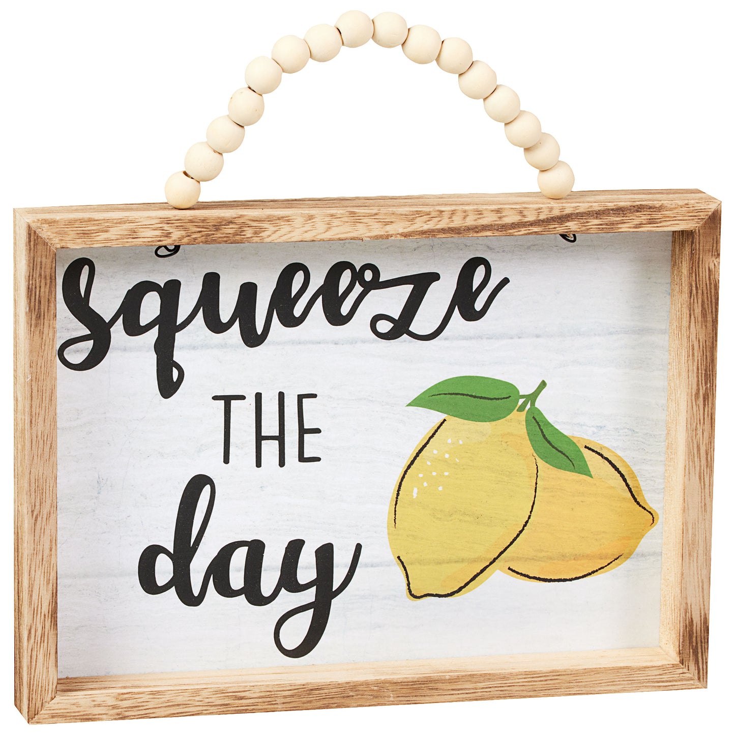 Squeeze Inhale Bead Handle Hanging Plaque