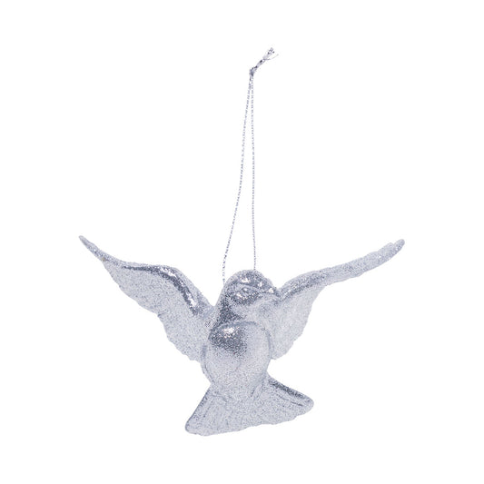 Glittered Dove Decoration Gold/Silver