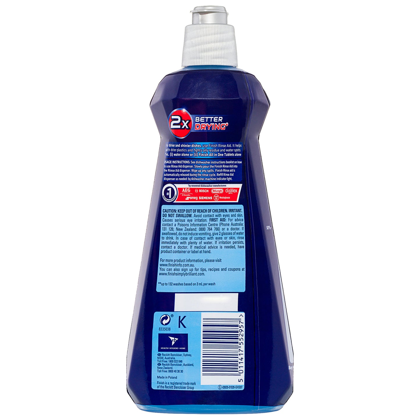 Finish Rinse Aid Shine & Dry 400mL