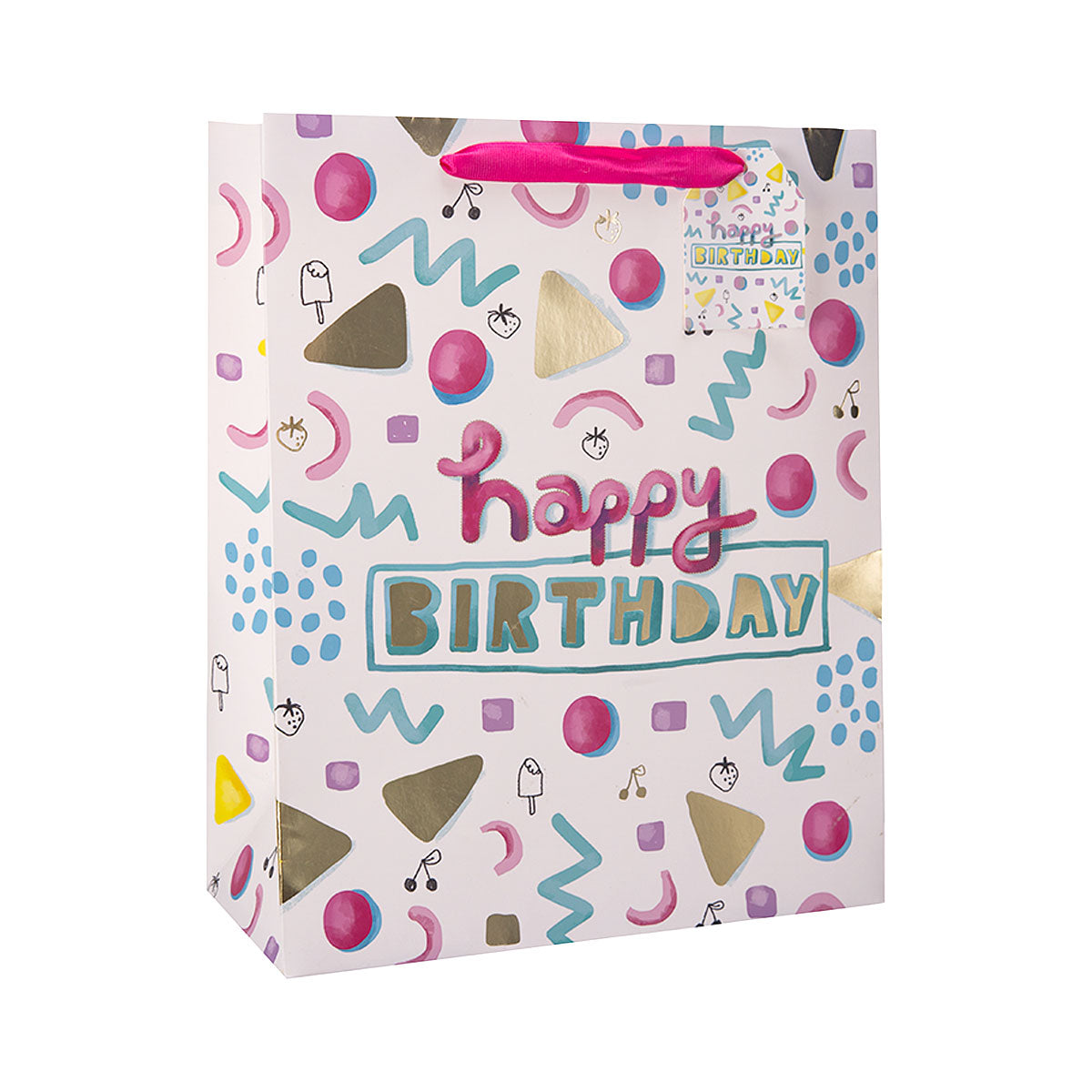 Happy Birthday Gift Bag Large The Reject Shop