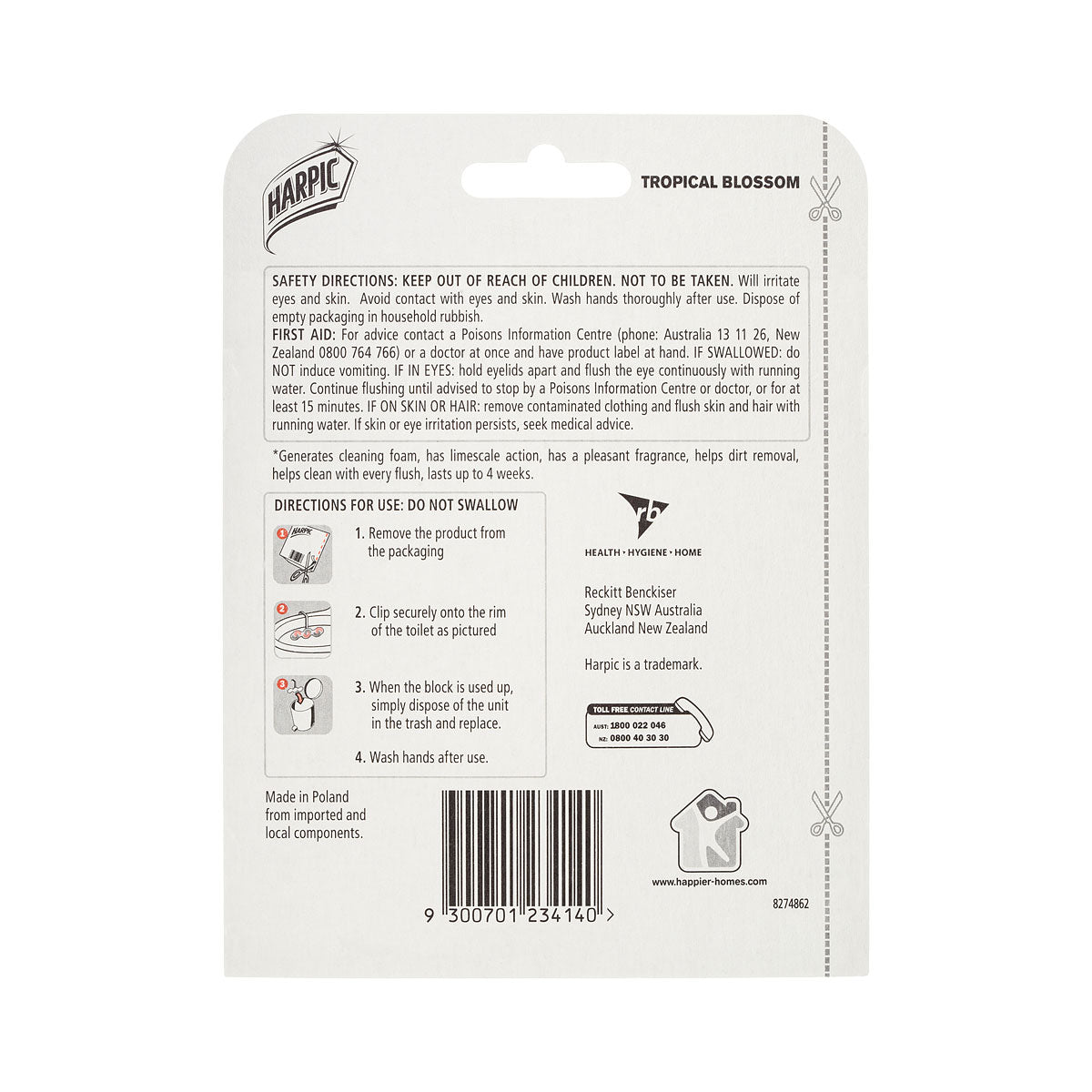 Harpic Cage Freshpower Tropical Blossom 35g