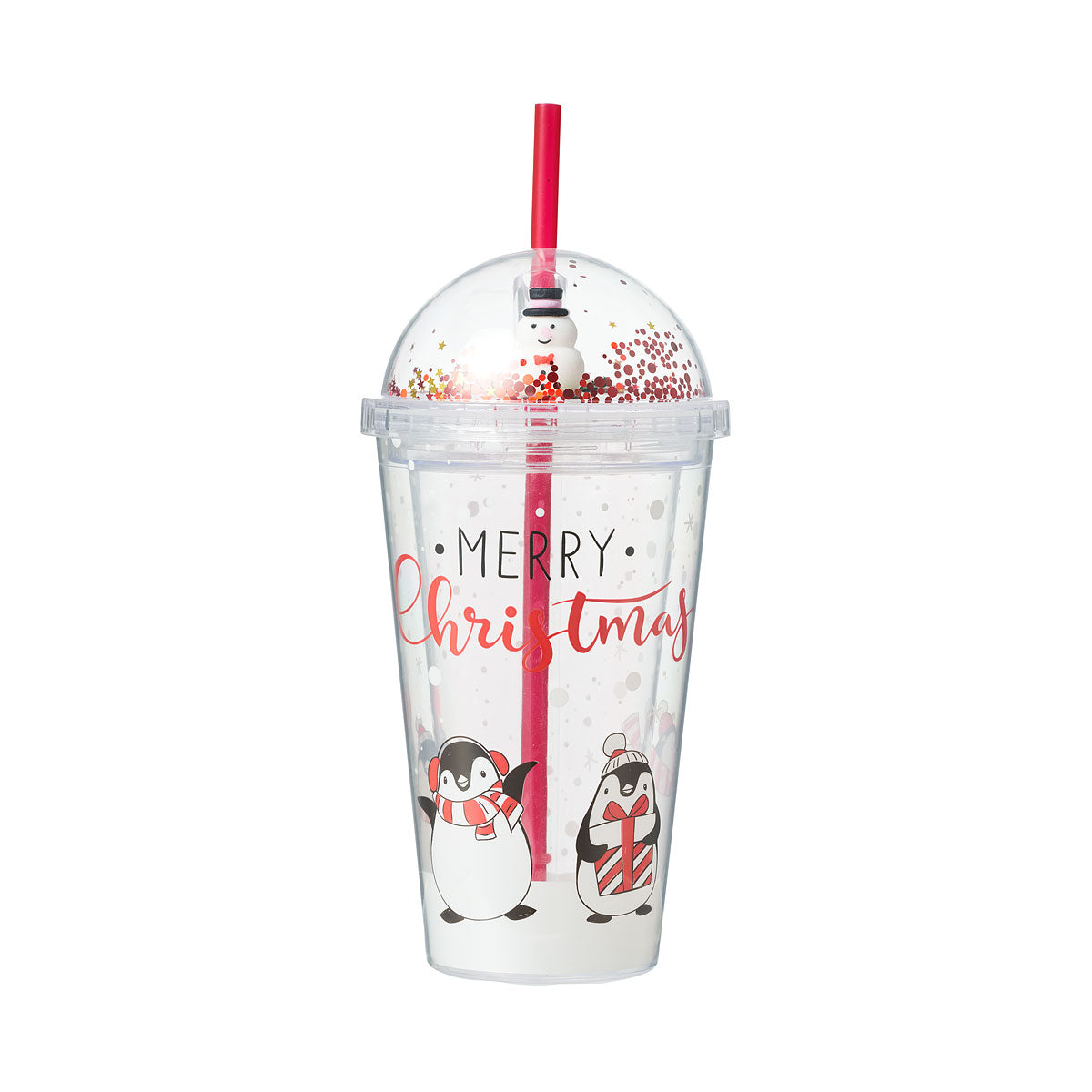 Dome Lid Tumbler with Straw Assorted