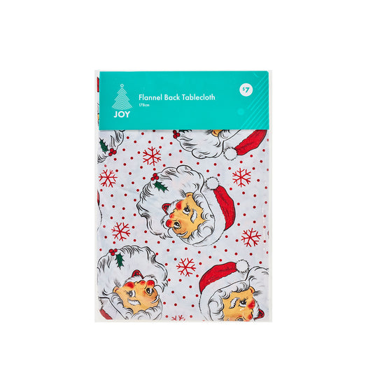 Christmas Round Fabric Tablecloth Red 178cm Assorted