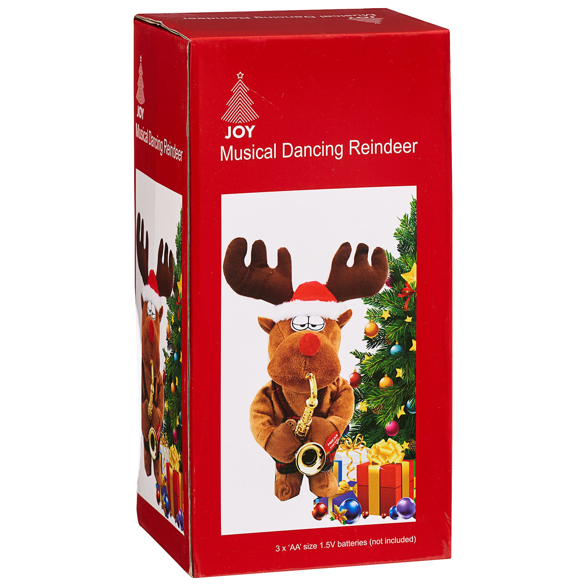 Christmas Musical Dancing Reindeer/Santa with Saxophone The Reject Shop
