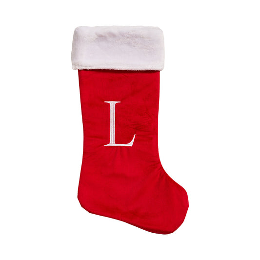 Monogram Stocking with Letter Assorted