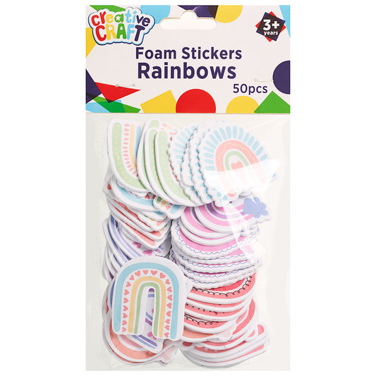 Foam Sticker Kit Sloth/Heart/Rainbow