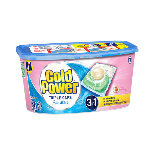 Cold Power Triple Laundry Capsule Sensitive 30pk