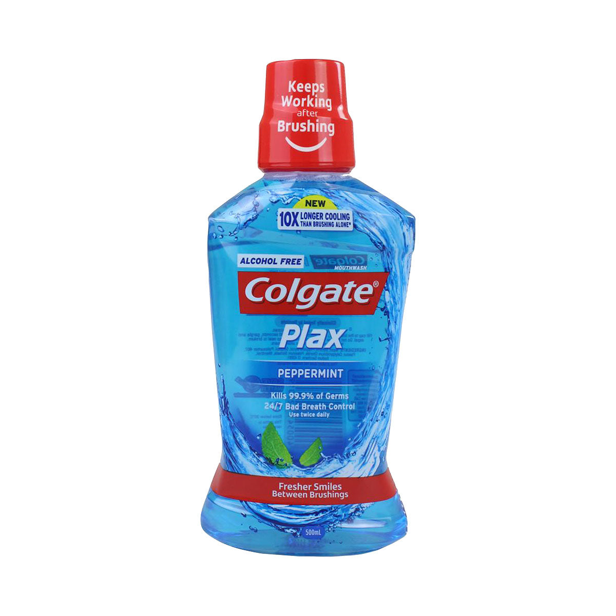 Colgate Plax Mouthwash Peppermint 500mL The Reject Shop