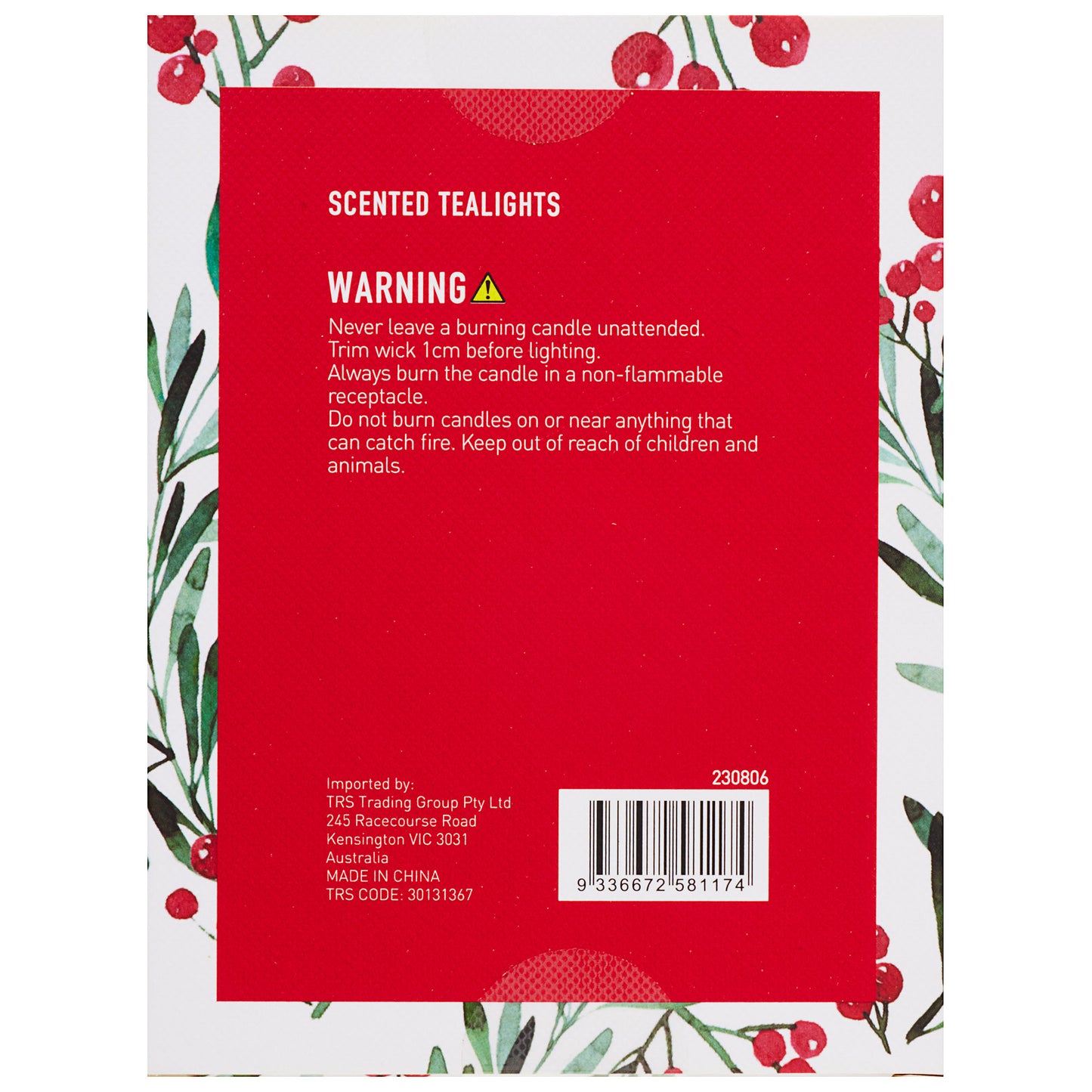 Berry Spice Tealight Candles 24pk