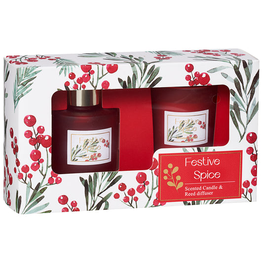 Berry Candle & Diffuser Set