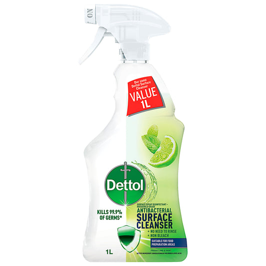 Dettol Antibacterial Surface Spray Lime & Mint 1L