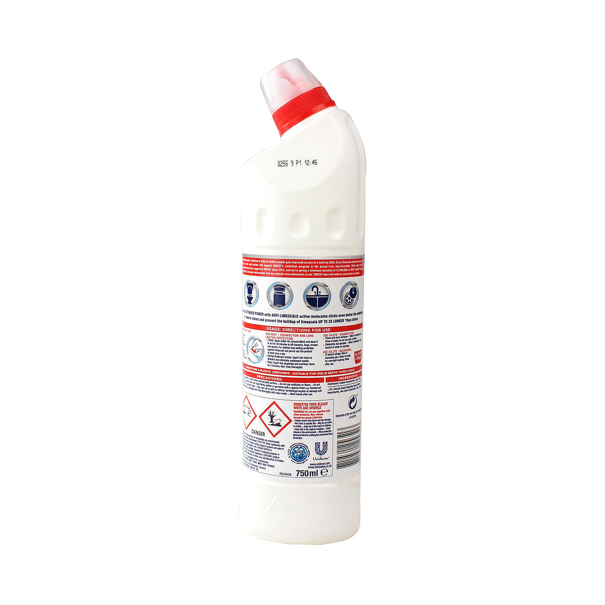 Domestos Bleach Extended Power Ultra White 750mL