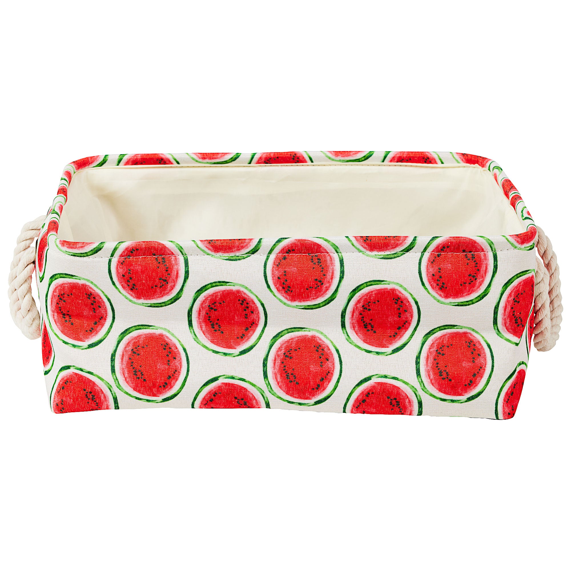 Watermelon Fabric Storage Basket The Reject Shop