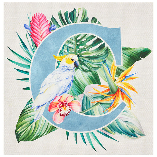 Monogram Jungle Mixed Mini Canvas 20x20cm