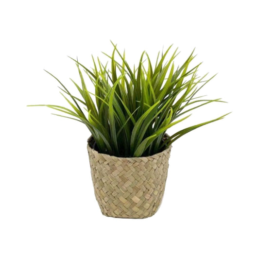 Faux Green Plant Basket 23cm