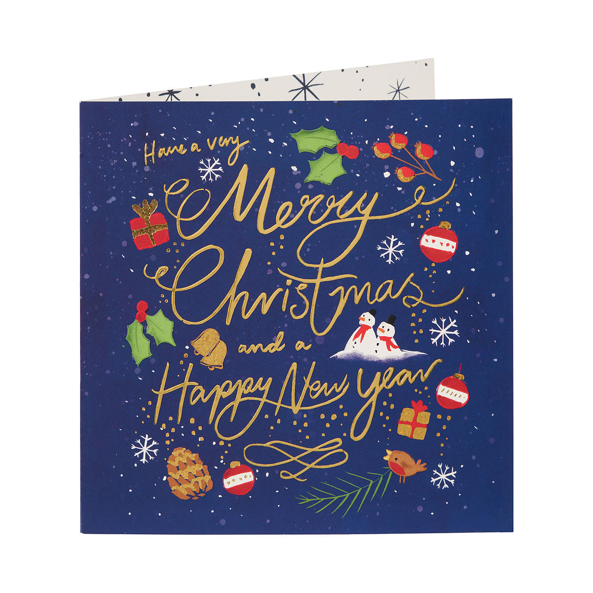 Christmas card with business logo