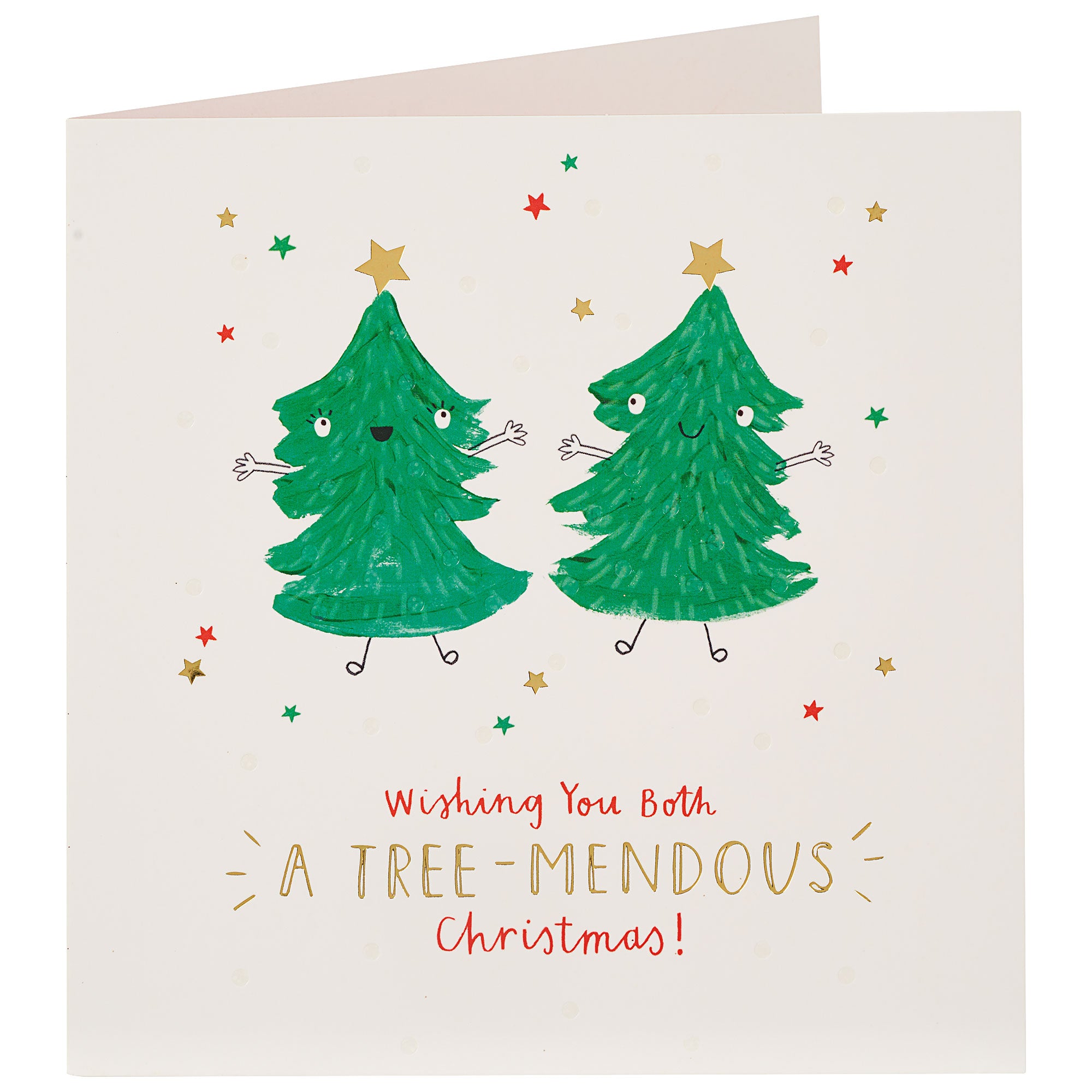 Christmas Card To Both Tree Marndous Christmas The Reject Shop