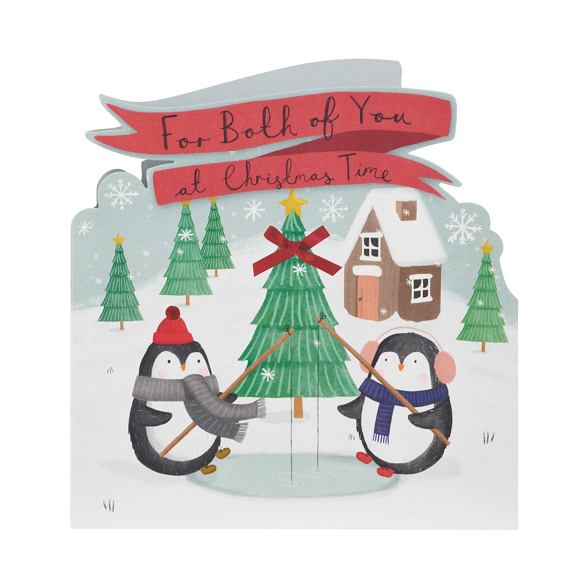 Christmas card with business logo