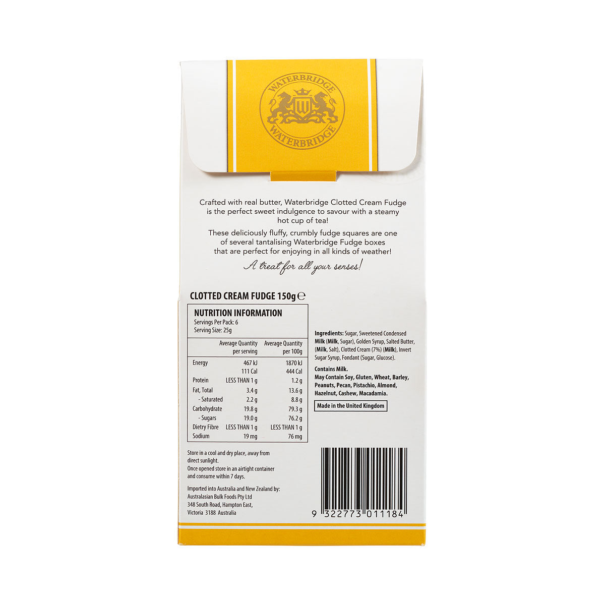 Waterbridge Just Fudge Clotted Cream 150g