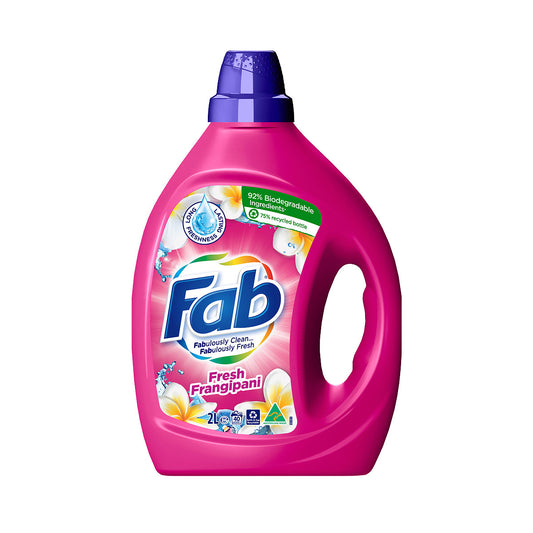 Fab Laundry Liquid Fresh Frangipani 2L