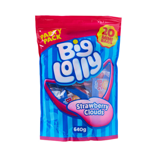 Big Lolly Strawberry Clouds 20pk 640g