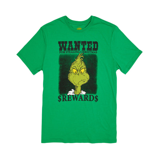 Men's Grinch Wanted Tee Green