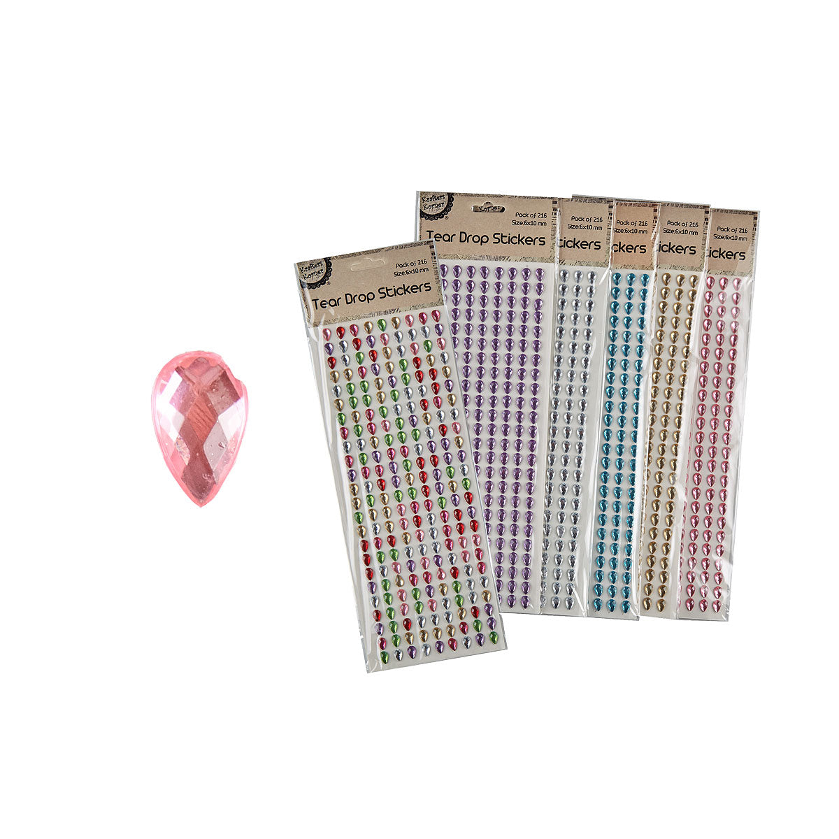 Tear Drop Stickers The Reject Shop