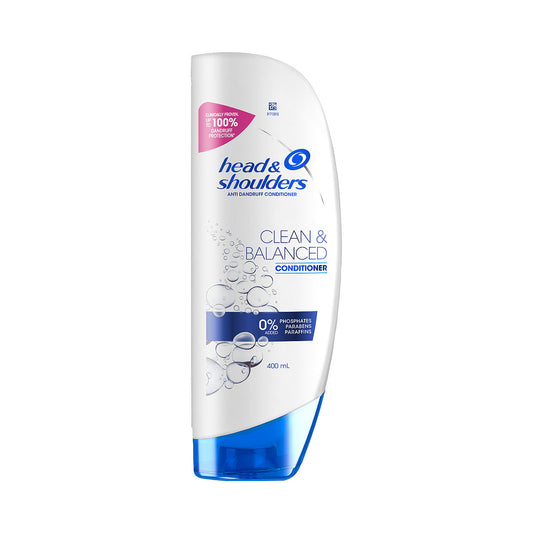 Head & Shoulders Clean & Balanced Anti Dandruff Conditioner For Clean Scalp 400mL