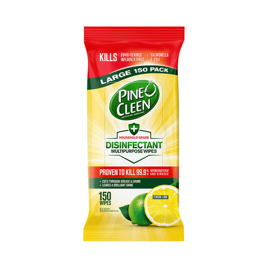 Pine O Cleen Disinfectant Wipes Lemon 150pk