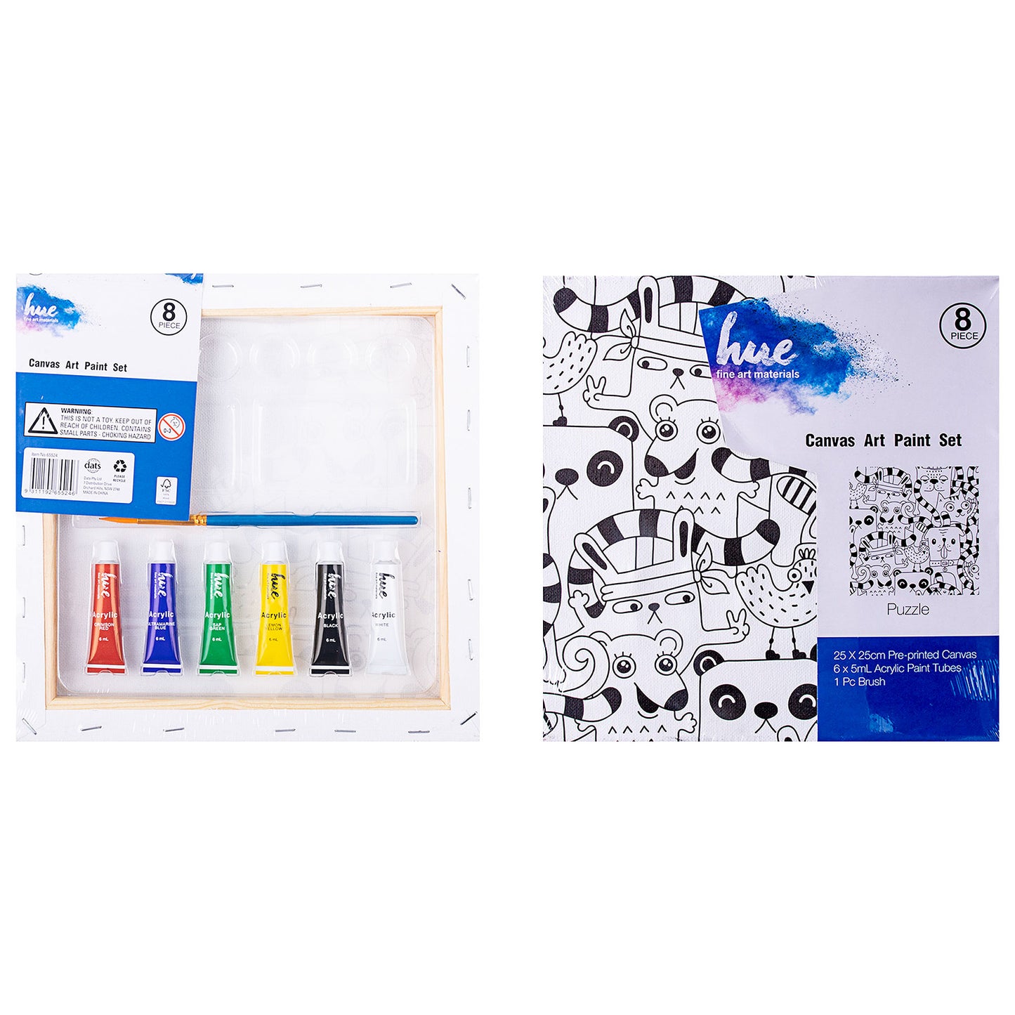 Canvas Art Paint Set Puzzle