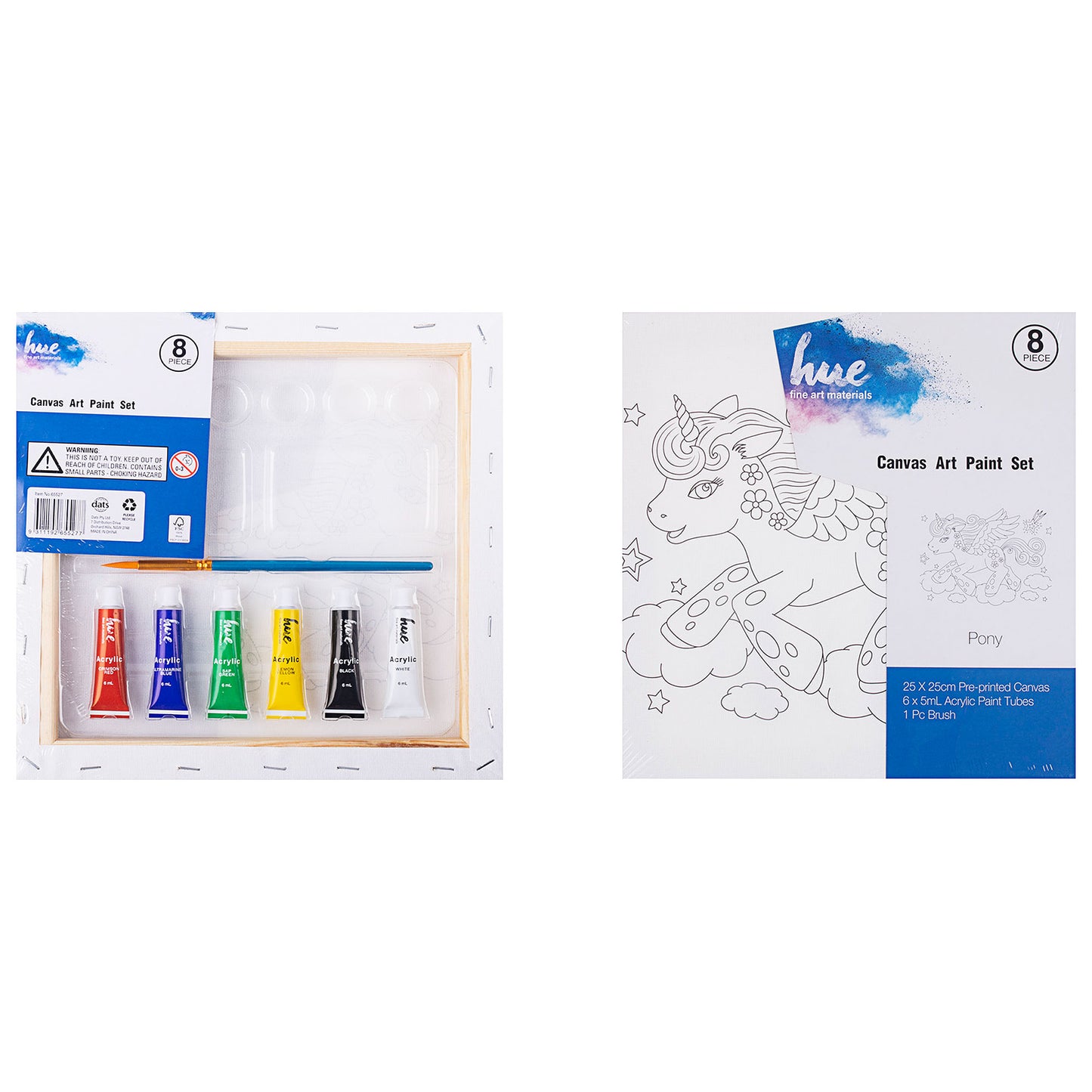 Canvas Art Paint Set Pony