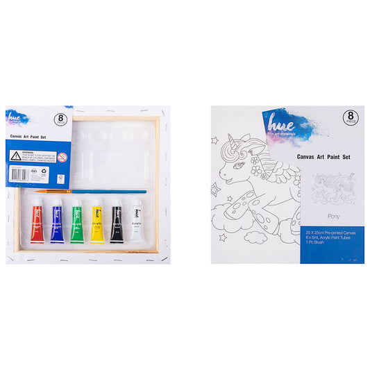 Canvas Art Paint Set Pony