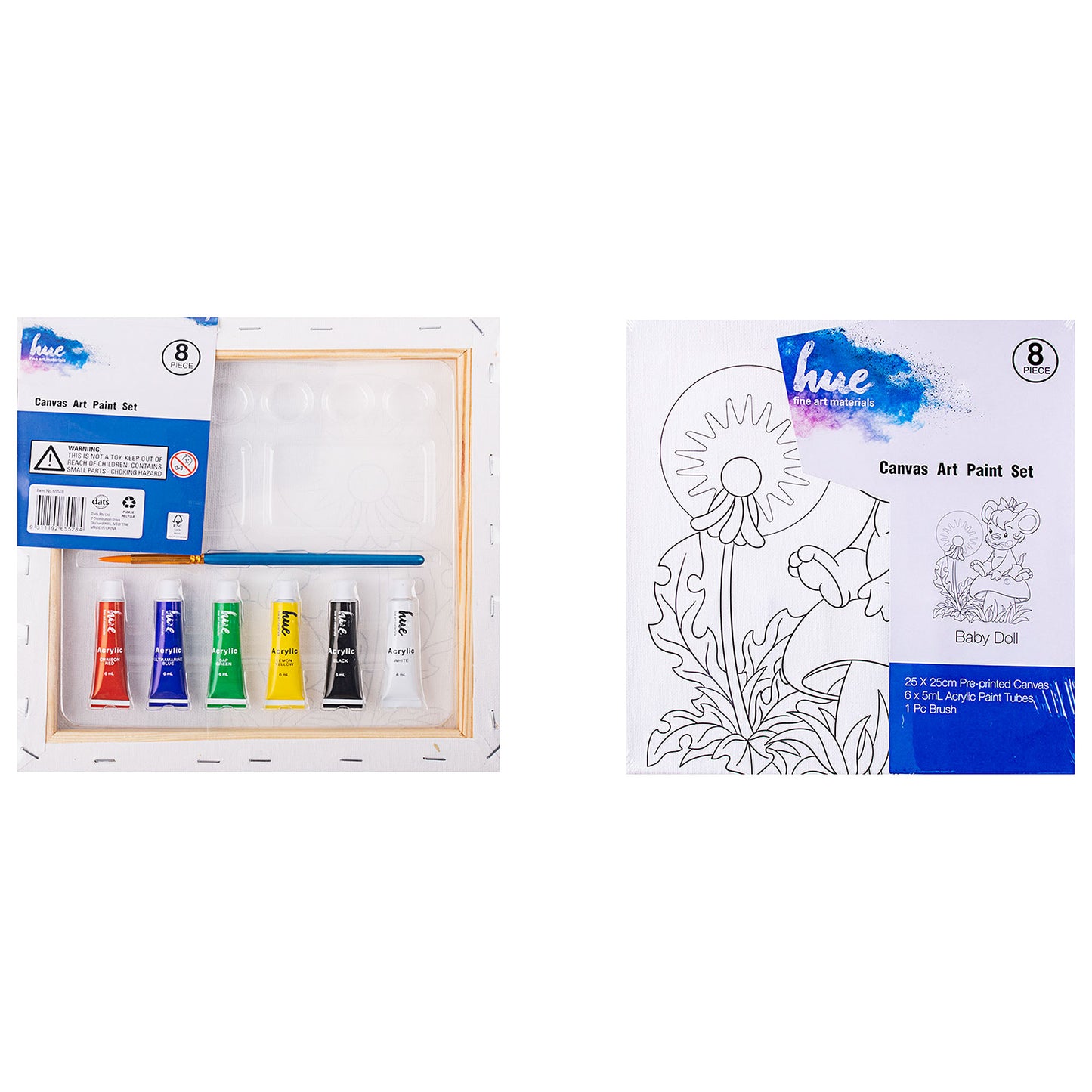 Canvas Art Paint Set Baby Doll