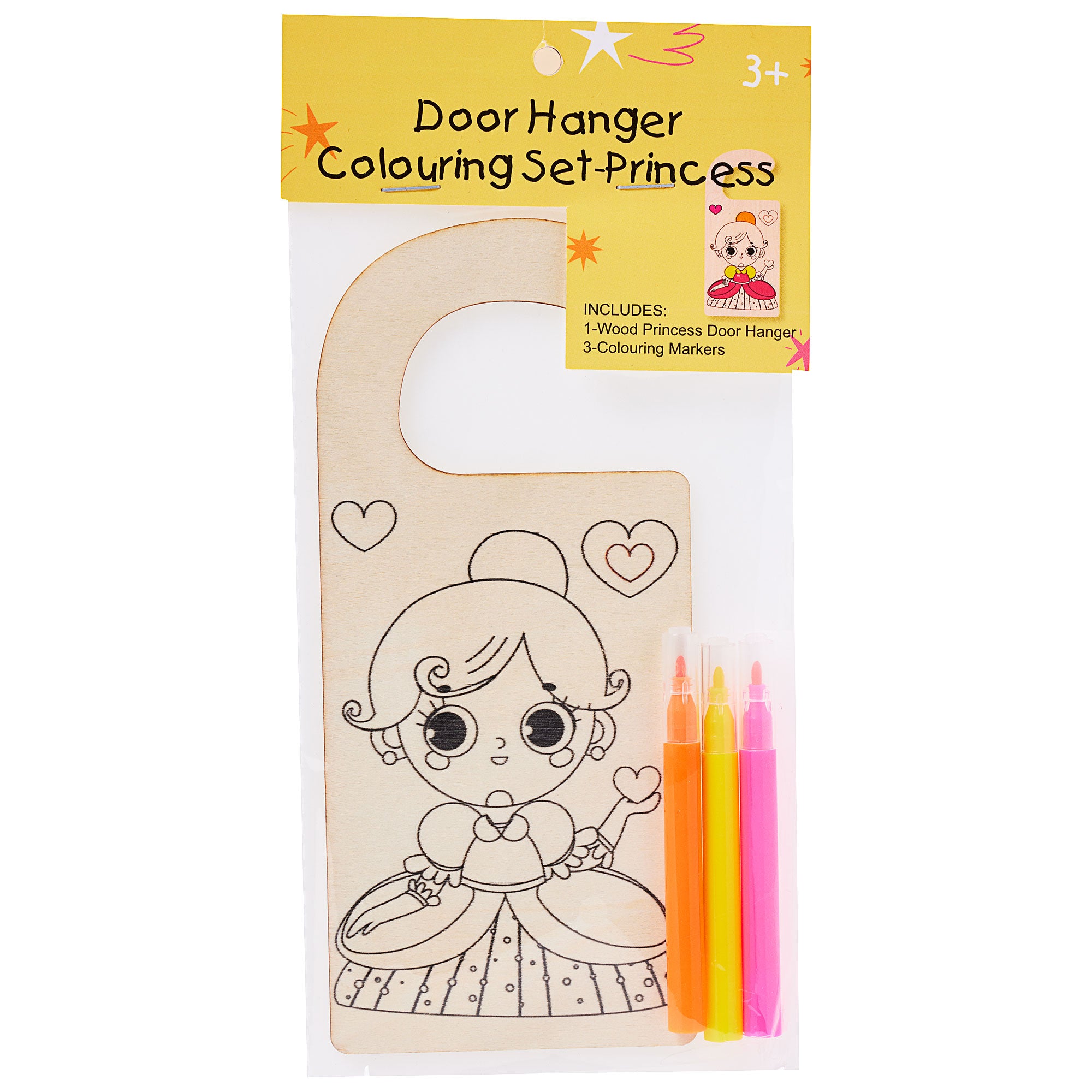 Colouring Door Hanger Girl/Boy The Reject Shop