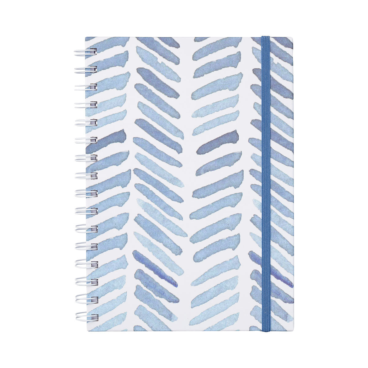 A5 Notebook Blue Brushstrokes
