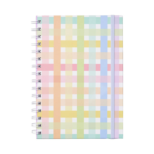 A5 Notebook Pastel Checks