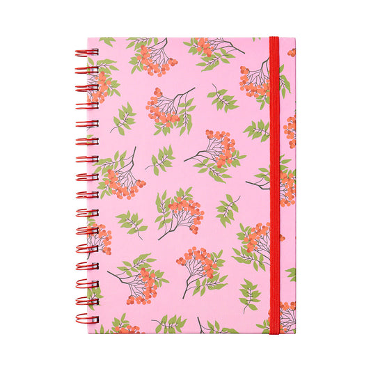 A5 Notebook Pink Flowers