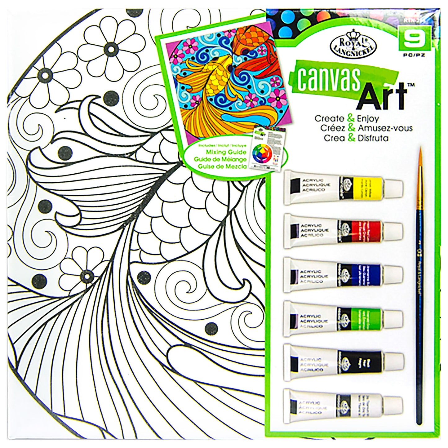 Canvas Art Paint Fish