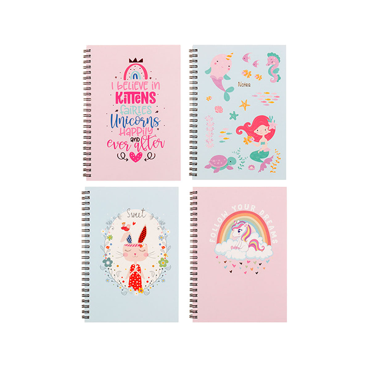 Notebook A5 Printed Cover Girls 120pg Assorted