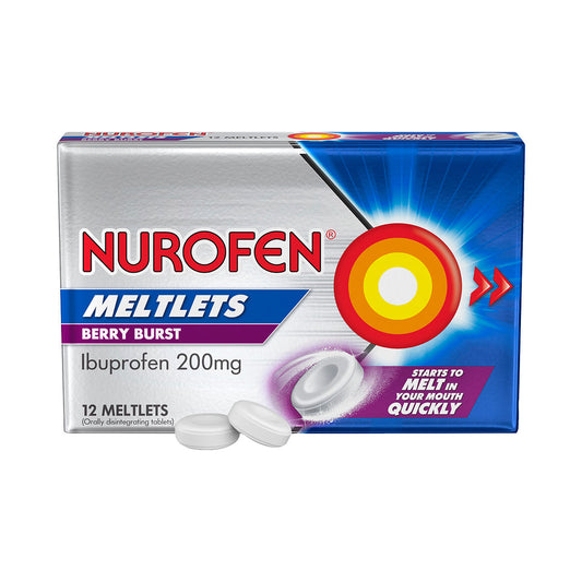 Nurofen Meltlets Berry Burst 200mg 12pk
