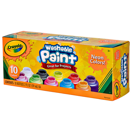 Crayola Washable Neon Paint 10pk